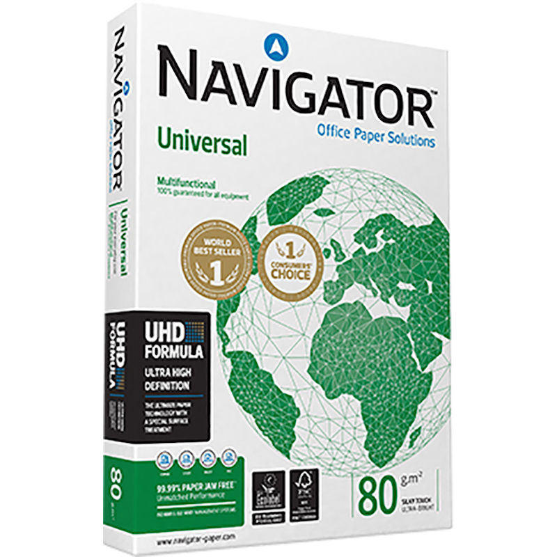 Папір для друку NAVIGATOR Universal A4, 80 г/м2, 500 арк., білий